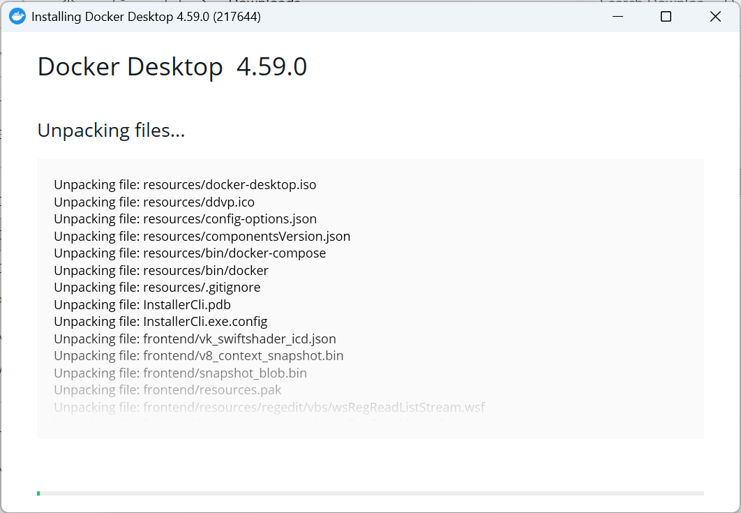 Docker Desktop installation step 2