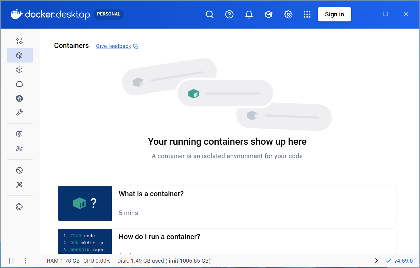 Docker Desktop installation step 7
